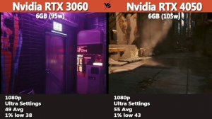 Laptop RTX 4050(105w) vs RTX 3060(95w) Gaming Benchmark Test | MSI Katana 15 vs Acer Nitro 5 |