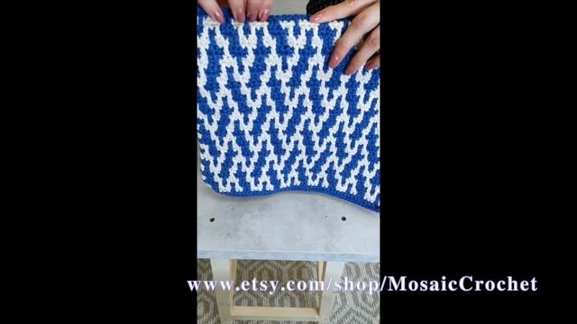 Панно в технике мозаичное вязание крючком - Евгения Крочет. Tapestry mosaic crochet.