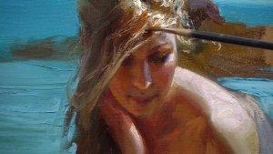 The Mermaid Oil on canvas Painting by Vladimir Volegov