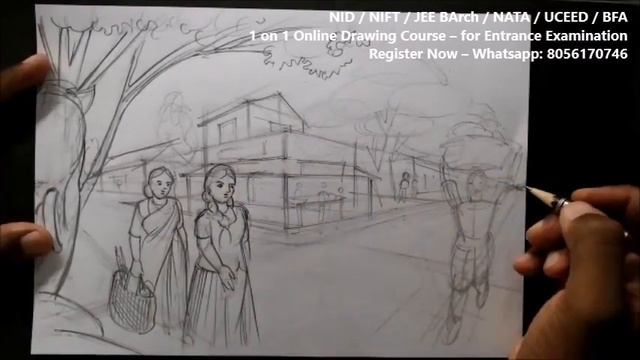 Achieve 100% in drawing portions | Join Professional Drawing Course for Design Entrance Examination смотреть онлайн