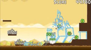 Angry Birds Mighty Hoax Level 5-16 Walkthrough (3 Stars)