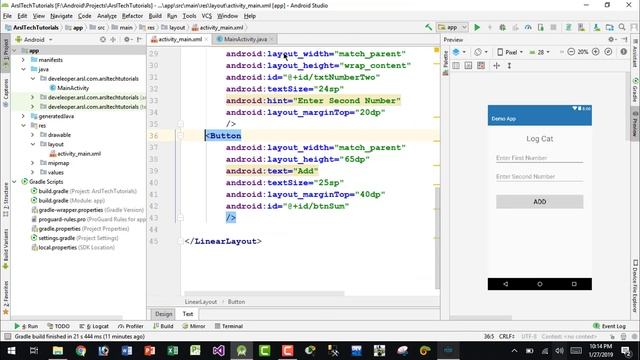 Android Studio Tutorial How to Fix Error Unfortunately App has Stopped | Logcat in Android Studio