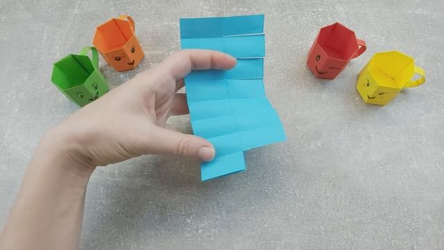 DIY - Как сделать милые чашечки из бумаги? How to make cups of paper? смотреть онлайн