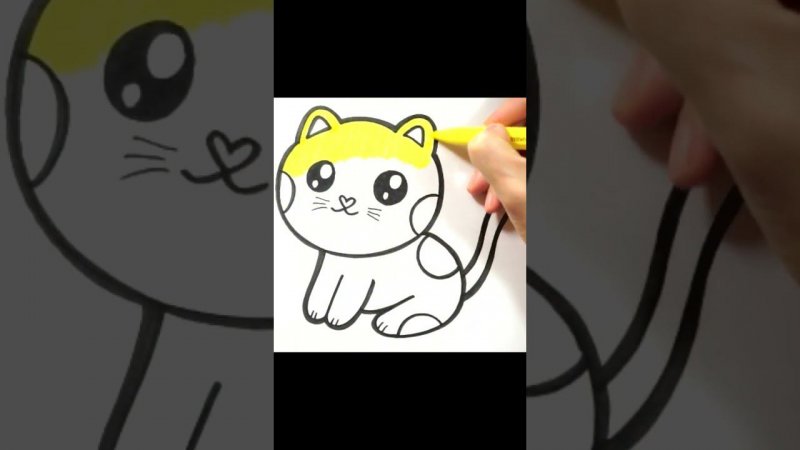 How to draw a cat