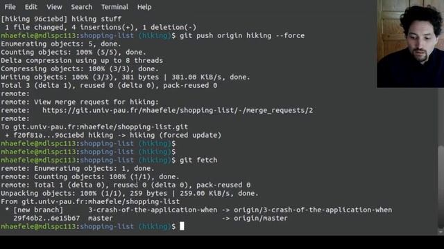 Git basics gitlab web interface, feature branch and merge request смотреть онлайн