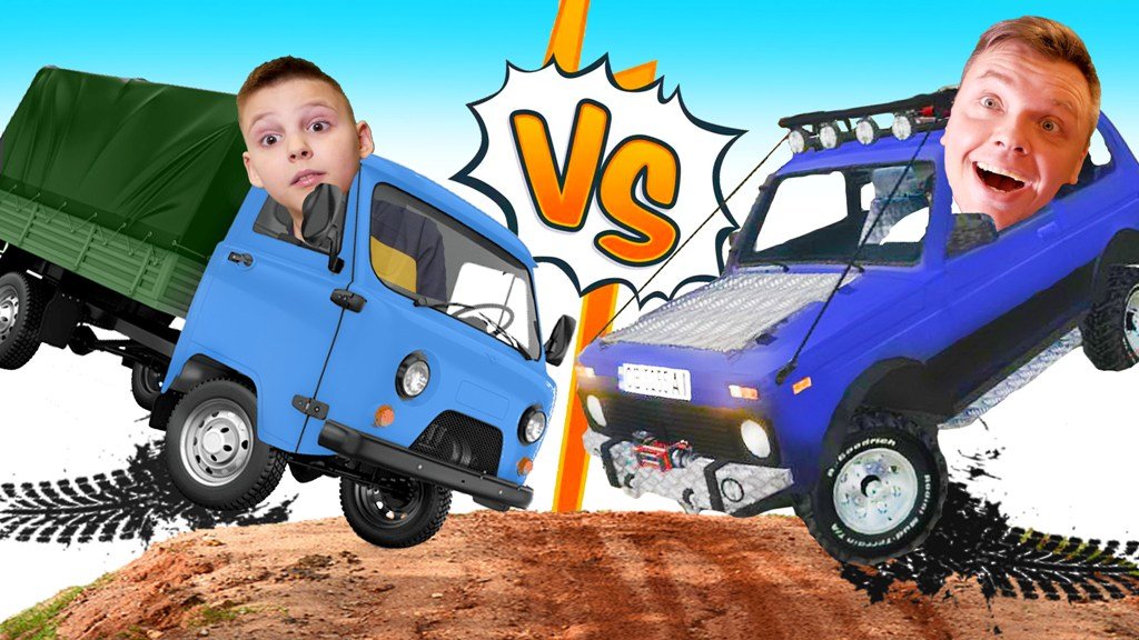 Как Едет НИВА против УАЗА Кто круче Игорь и Папа на БЕЗДОРОЖЬЕ в Mudrunner