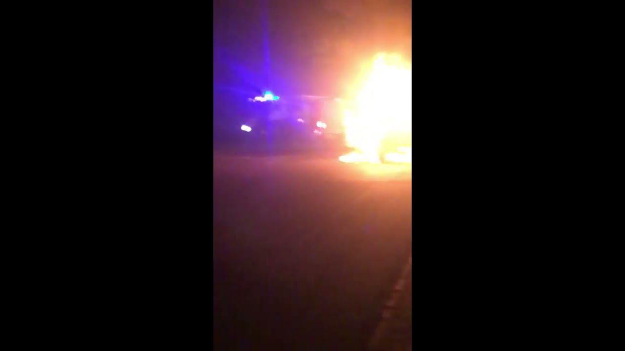 ДТП Фрязино Загорелся УАЗ смотреть онлайн