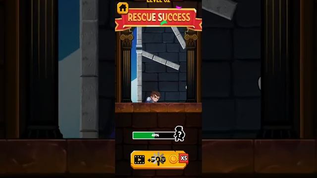 Rescue Hero: Pull The Pin - How To Loot? - Level 62 and 63 | Puzzle Game #Shorts