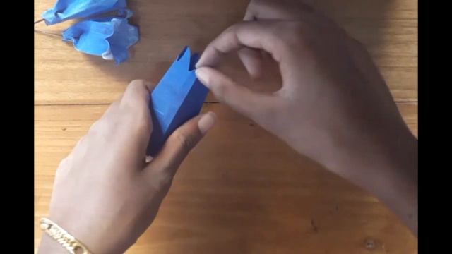 ORIGAMI BLUE BELL FLOWERS | FIRST VIDEO:) смотреть онлайн