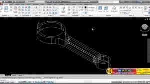 Membuat 3D Connection Rod Kit Setang Piston | AutoCAD 3D