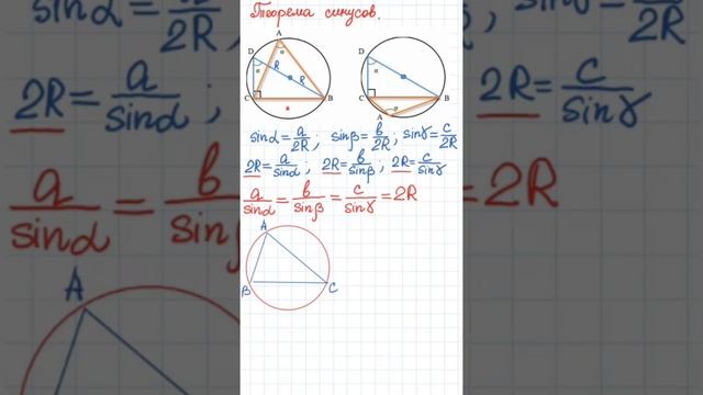 Теорема синусов #геометрия #attestatsiya #ilmnuri