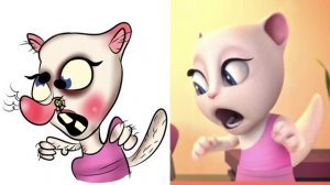 ?talking tom vs talking angela drawing meme ? funny talking tom & talking angela - talking tom meme