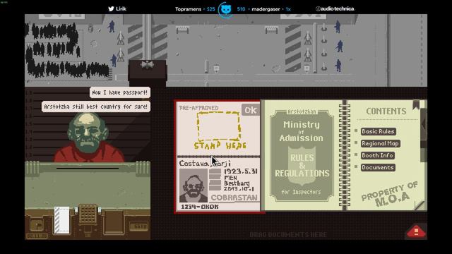 Lirik plays Papers, Please Part 1 смотреть онлайн
