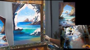 Мастер-класс "Берег у моря"