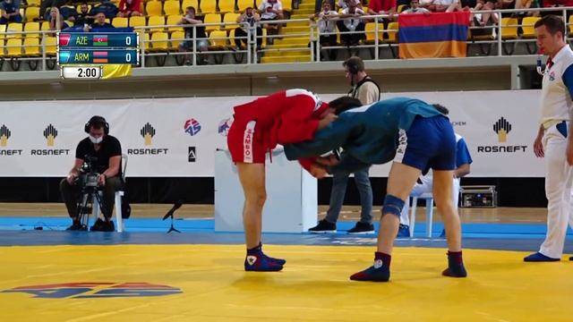 MAMMADLI (AZE) VS HOVSEPYAN (ARM). Juniors M 58 kg. European SAMBO Championships 2021 смотреть онлайн