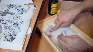 Как быстро оформить нарды внутри.Рисунок со струйного принтера.