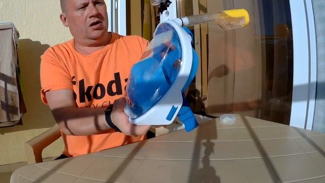 Маска для плавания (снорклинга)  с Алиэкспресс.