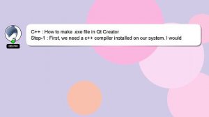 C++ : How to make .exe file in Qt Creator