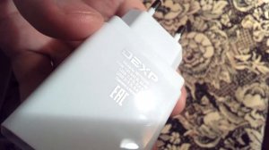 Сетевое зарядное устройство зарядка DEXP IET7CDO2 IET7CD02 microUSB 24 Вт 4,8 A 5 V
