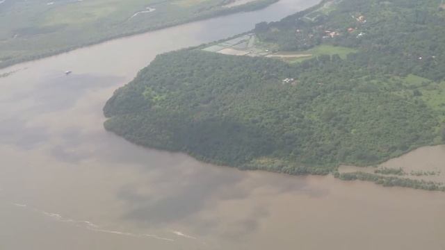 Goa skies and picturesque landscape view of Goa. Top view of Goa as flight approach Goa airport!