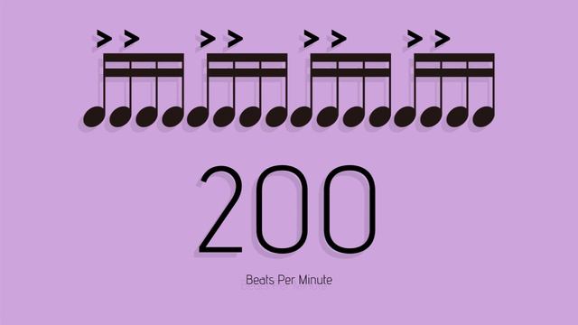 BPM = 200　メトロノーム - metronome - 16分 アクセント2-1 смотреть онлайн
