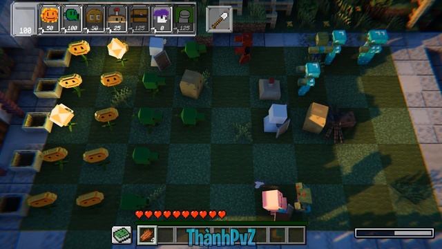 PvZ X Minecraft (fangame) #1: Chapter I Completed (without lawn mower) смотреть онлайн