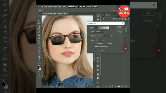 Turn Nomal Glass into Sunglass in Photoshop смотреть онлайн