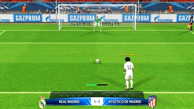 Real Madrid VS Atletico Madrid Penalty shootout English Language FIFA Version