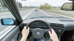Езда на BMW e30 320i 1988 года