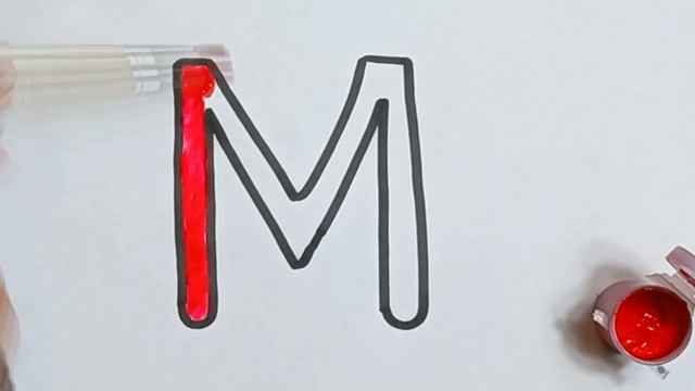 Как Нарисовать Буква M | Bolalar Uchun M Harfini cizish | How to draw letter M смотреть онлайн