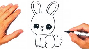 Как нарисовать зайчика кавайи | How to draw a Kawaii Rabbit | SUPER MEGA EASY