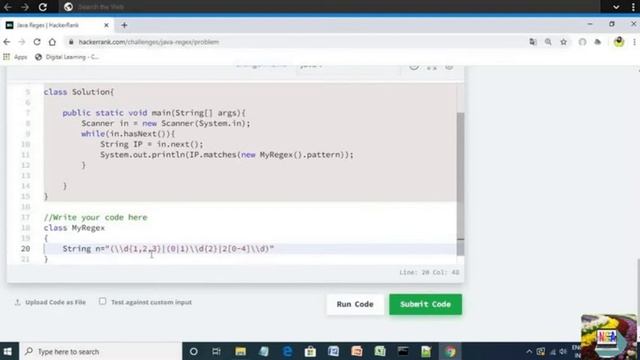 21:Java Regex || Hackerrank java solutions смотреть онлайн