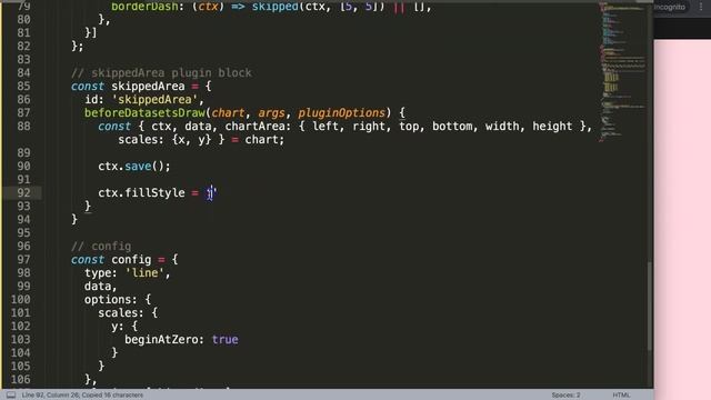 How to Add Dotted Line and Background Color on No Value Datapoints in Chart JS смотреть онлайн