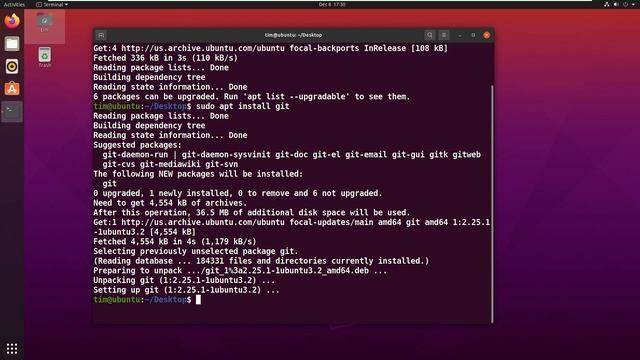 Install git on Ubuntu 20.04 смотреть онлайн