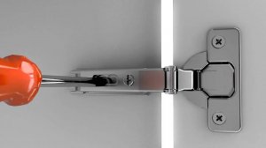 Регулировка фасада по высоте с помощью ответных планок клип серии