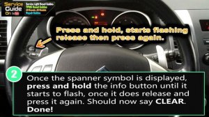 Citroen Crosser How to reset the Service Light