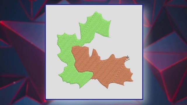 Дизайн машинной вышивки "Кленовый лист №1" смотреть онлайн