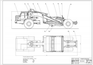 Чертежи и расчеты скрепера ДЗ-11П модернизация самоходного скрепера