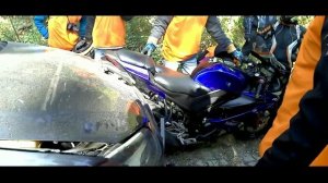 2020 KTM Ride Gone Wrong ???!! R15 v3  vs Volkswagen Polo || #ACCIDENT #KTM #KTMDUKE125,390,200