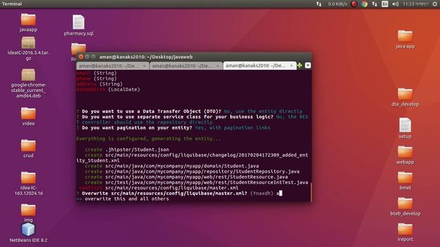 jhipster entity | How to create entity in java | create jhipster 4 + angular 2 entity | смотреть онлайн