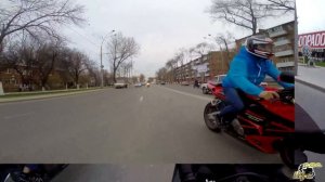 Езда на заднем колесе-покупка Аккумулятора на honda cbr 600rr- прострел на мотах в городе