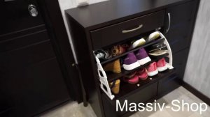 Обувница из массива дерева на заказ.avi