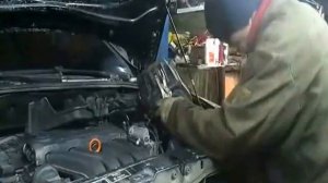 Skoda Octavia А5 FSI 2.0л.Замена опоры двигателя