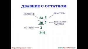 Деление с остатком | Математика 5 класс #13 | Инфоурок