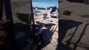 погрузчик своими руками первый выезд. # погрузчик #уаз