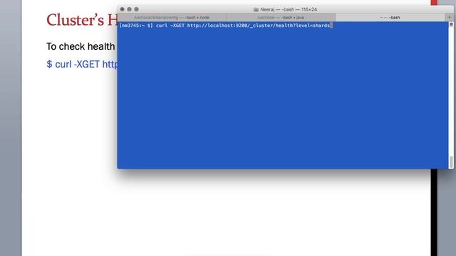 15.6 ElasticSearch Training - Monitor Cluster Health at Shard level using CLI смотреть онлайн