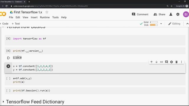Getting Started with Tensorflow 2.0 & Executing First Code - DIY#3