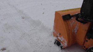 Снегоуборщик РЫСЬ 5,5. Обзор. Убираем 10см мокрого снега