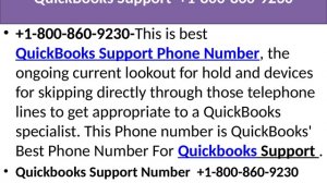 QuickBooks Support Phone Number +1-800-860-9230