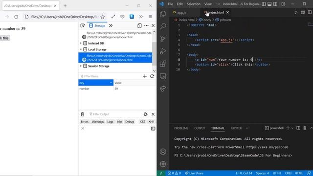 Using Local Storage in JS for Beginners